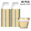 50 Pcs Transparent with Rim Plastic Cups for Party Wedding, Camping 1