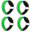 (Green) Safety Reflective Wristbands 4 Pcs 2