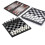 (25cm) Magnetic Chess Backgammon Checkers Set Road Foldable Board Game 3