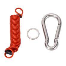 Auslöseseil für Anhänger 2,5 mm 1,5 m Rot 880 mm Haken