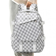 (Grey) Women Large Capacity High School Students With Casual Travel Computer Shoulder Bag