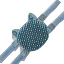 (S, Blue) Cat Pet Self Grooming Comb Brush Multi Functional Catnip Flavor Corner Massage Tool For Kitten Puppy Relaxing