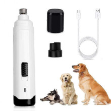 Professional Dog Nail Grinders, Electric Pet Nail File, Rechargeable And Portable Nails Trimmer Clipper, Low Noise 2 Speeds Fast Grinding for Large Me