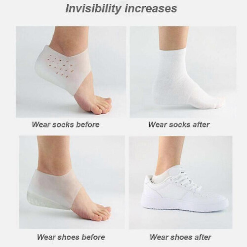 5cm Concealed Footbed Enhancers Invisible Height Increase Insoles Pads 2