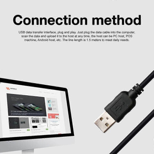 Embedded Module CMOS 2D BarCode Reader QR Code Scanner OEM Embedded Barcode Scanner Engine Module 65CM/S USB/TTL/RS232 2