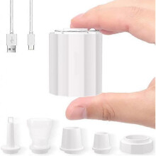 Electric Air Pump, Portable Rechargeable Wireless Mini Pump for Air Bed Air Mattress Swimming Ring Pool