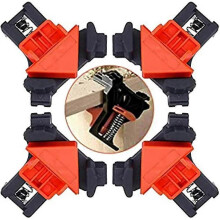 4pcs Corner Clamps for Woodworking 90 Degree Right Angle Wood Clamp Corner Clip Fixer Ruler Square Clamp