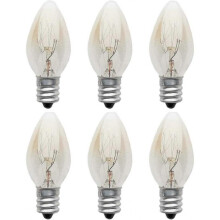 6pcs 10w Himalayan Salt Lamp Light Incandescent Bulbs, E12 Screw Cap Lamps Bulb for Himalayan Salt Lamp Oven Light