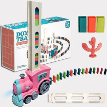 Kids Boys Girls Electric Automatic Domino Train Set Toys Gifts