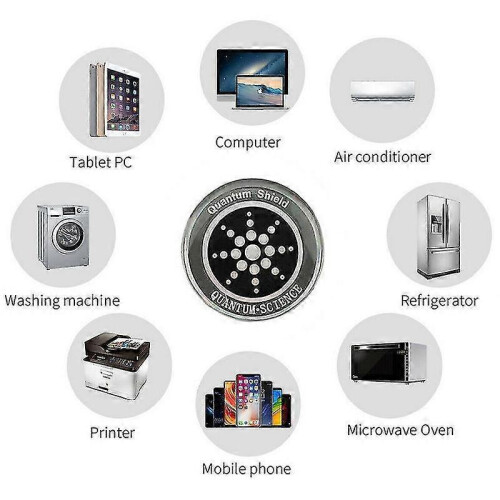 (1pcs, Silver) Quantum Shield Anti Radiation Sticker For Mobile Phone Emf Protection 2