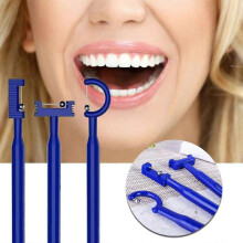 (Blue) 3Pcs Children Mouth Tongue Tip Kids Tongue Tip Lateralization Elevation Tools