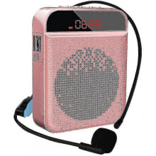 (Rose Gold) Portable Voice Amplifier, Blutooth Waistband Voice Amplifier