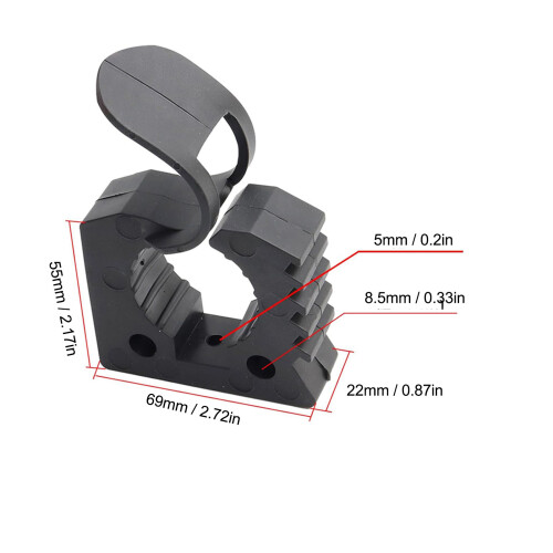 Adjustable Rubber Mount Clamp Kit for Emergency & Off Road Vehicles 1