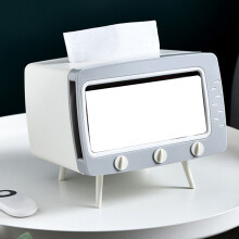 TV-Taschentuchboxhalter mit Telefonhalterung - Weiß 200 g