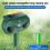Easy Install Solar Powered Animal Repeller Ultrasonic & LED Lights 6