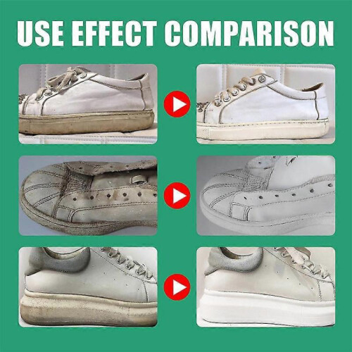100ml White Shoe Cleaner Decontamination Cleaner Water-free Remove Yellow Stains 1