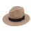 100% Wool, Wide Brim, Floppy Felt Trilby Bowknot Hatkhaki 1