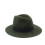 100% Wool, Wide Brim, Floppy Felt Trilby Bowknot Hatkhaki 3