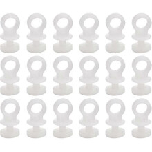 Curtain Hooks,100 Pcs Plastic White Curtain Track Rail Glider Hooks, Curtain Track Glider Wheels Wheel Rollers Curtain Hooks for Window Curtain, Door