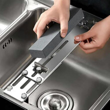 Sink Bridge for Whetstone  Whetstone Holder  Stainless Steel Telescopic Sharpening Stone Holder Rack with No-slip Base for Kitchen Sink