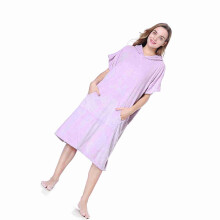 Quick Dry Coral Fleece Hooded Bathrobe for Men and Women, 88x110cm