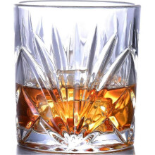Whiskey Glass Set Of 2, Scotch Bourbon 10oz Crystal Whiskey Glasses Cups, 100% Lead Free Cocktail Glasses Drinkware with Coasters And Luxury Box