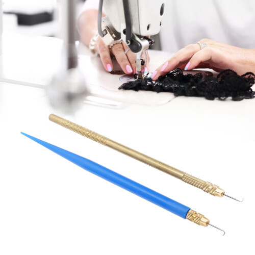 Nadelhalter-Set 2 Stück, Messing/Kunststoff, 13,6 cm