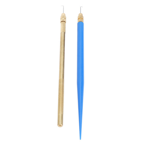 Nadelhalter-Set 2 Stück, Messing/Kunststoff, 13,6 cm 1