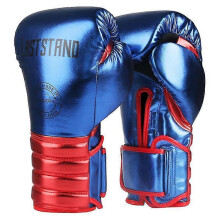 (12OZ, Blue Red) Boxing Gloves For Men & Women, Muay Thai Kick Boxing Leather Sparring Heavy Bag Workout Mma Leather Gloves Mitts