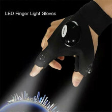 Adjustable Night Lighting Work Fishing Gloves Right Hand