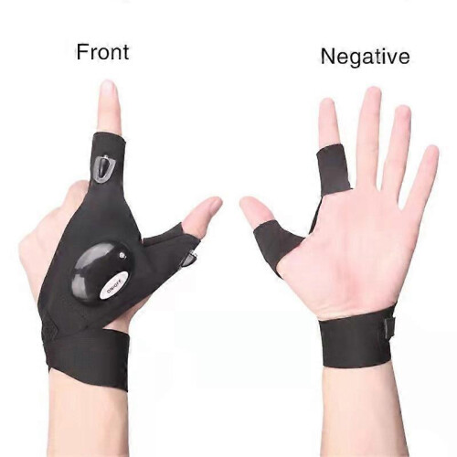 Adjustable Night Lighting Work Fishing Gloves Right Hand 2