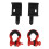 1 Pair Front Tow Hook Bracket with 3/4 Inch 1