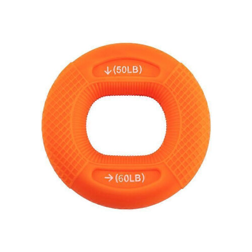 (Orange) Silicone Adjustable Hand Grip Finger Trainer Exercise Carpal Expander BUY 1 GET 2 1