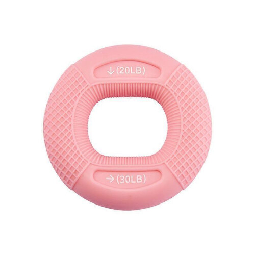(Pink) Silicone Adjustable Hand Grip Finger Trainer Exercise Carpal Expander BUY 1 GET 2 1