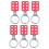 6PCS Interlock Lockout Hasp Sparkproof 38mm Jaw Inner Diameter Safety Tool 15