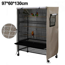 (Brown) Bird Cage Cover,  Waterproof, Large Bird Cage Cover, Washable Parrot