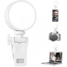 Ring Light for Phone, Selfie Light with Clip, Rechargeable Portable Phone Clip On Selfie Light for Selfies Video Recording