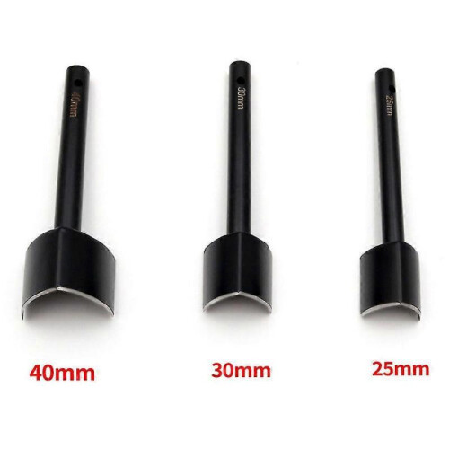 3pcs Leather Half-round Cutter Punch Leather End Punch for Diy Craft Handwork 1