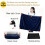 (Navy Blue)Usb Electric Heated Blanket Soft Solid Color Winter Warm Shawl For Women Gifts 3