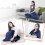 (Navy Blue)Usb Electric Heated Blanket Soft Solid Color Winter Warm Shawl For Women Gifts 2