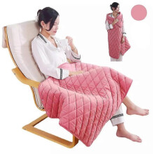 (Large, Pink) Multifunctional Usb Heating Blanket Shawl Warm-up Blanket For Women Gifts