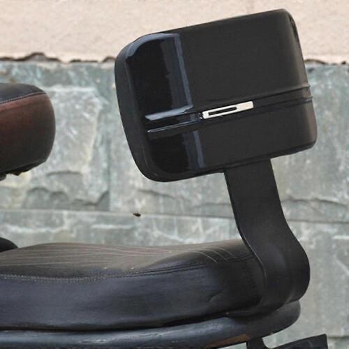 (Black) Motorcycle Electric Bike Drivers Backrest Quick Release Adjustable 1