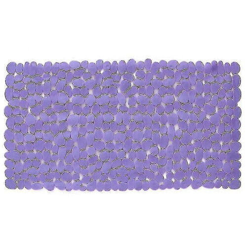 Rectangle Cobblestone Bath Mat Anti-slip Cushion for Bathroom 88*40cm(88*40cm)(white)