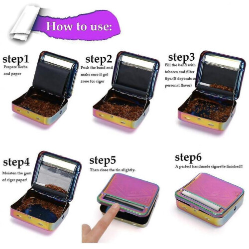 Automatic Rolling Box Cigarette Rolling Machine Portable Metal Box 1