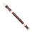 Flauto dolce soprano a 8 fori, staccabile, in ABS marrone. 14