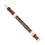 Flauto dolce soprano a 8 fori, staccabile, in ABS marrone. 16