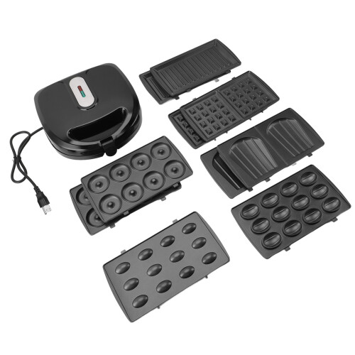 750W Electric Waffle & Donut Maker Panini Press Nut Shell Cake Maker 2