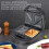 750W Electric Waffle & Donut Maker Panini Press Nut Shell Cake Maker 13