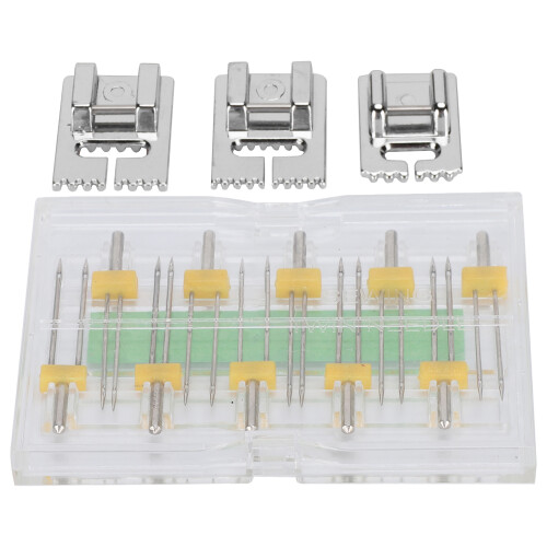 Twin Needles Presser Foot Multi Sizes Mixed 1