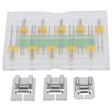 Twin Needles Presser Foot Multi Sizes Mixed